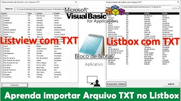 Importar Arquivo TXT para Listbox - Programador Excel VBA