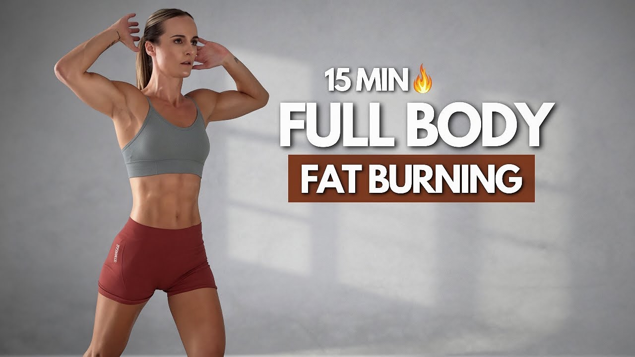 15 Min Fat Burning Full Body Workout | No Equipment - YouTube