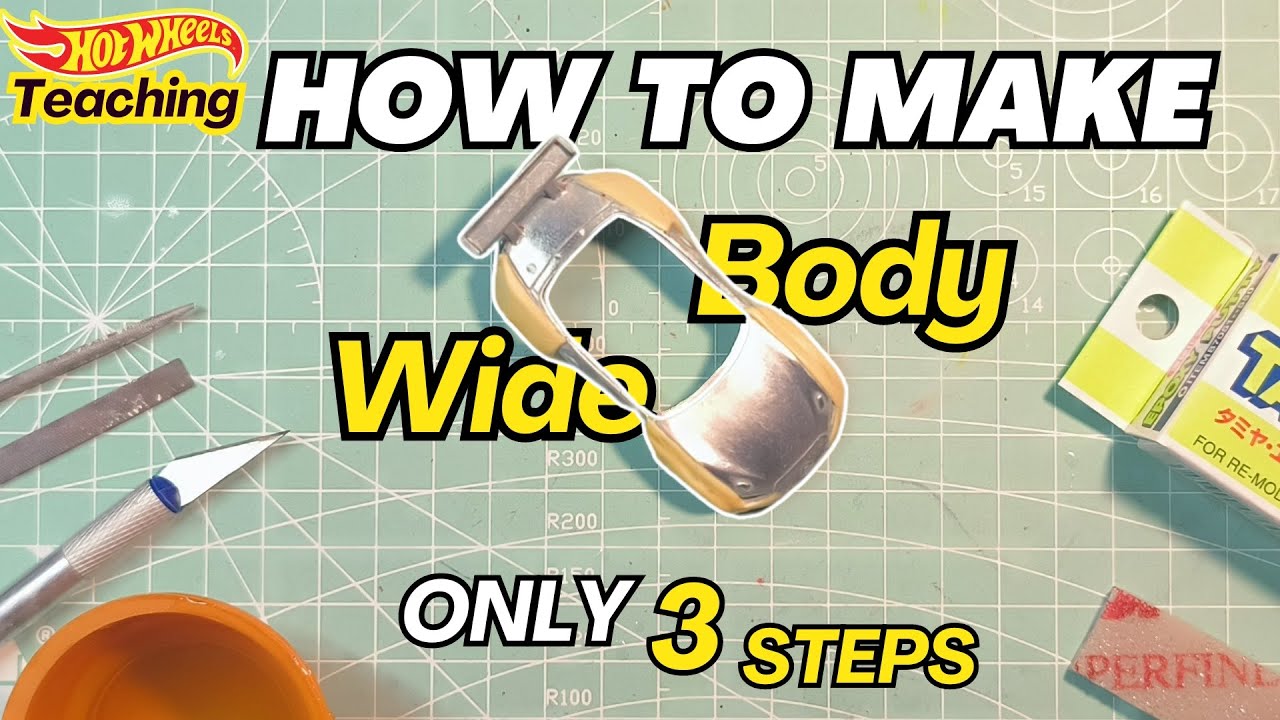 The Secret to Widebody your Hot Wheels Car (Beginner Guide) | 如何用AB补土制作宽体合金车模宽体 #hotwheelscustom