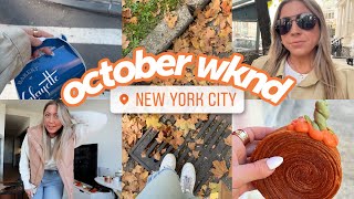 October weekend in new york: Lafayette Pumpkin Croissant, Central Park leaves, gluten free brunch