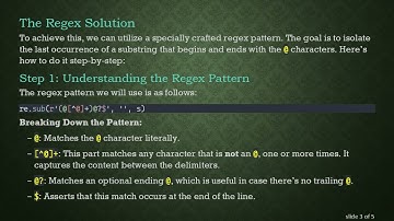 How to Remove a String Between @  Delimiters at the End of a Line in Python