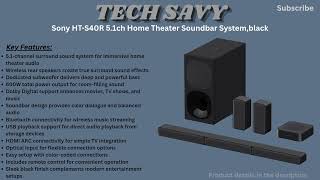 Sony HT-S40R Review 2026 | Best Budget 5.1 Channel Home Theater Soundbar?
