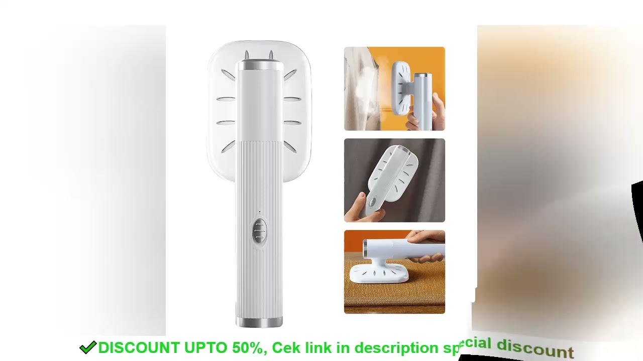 Portable Ironing Machine 360° Ironing Dry & Wet Steam Iron USB Powered Small Garment Steamer for Fab