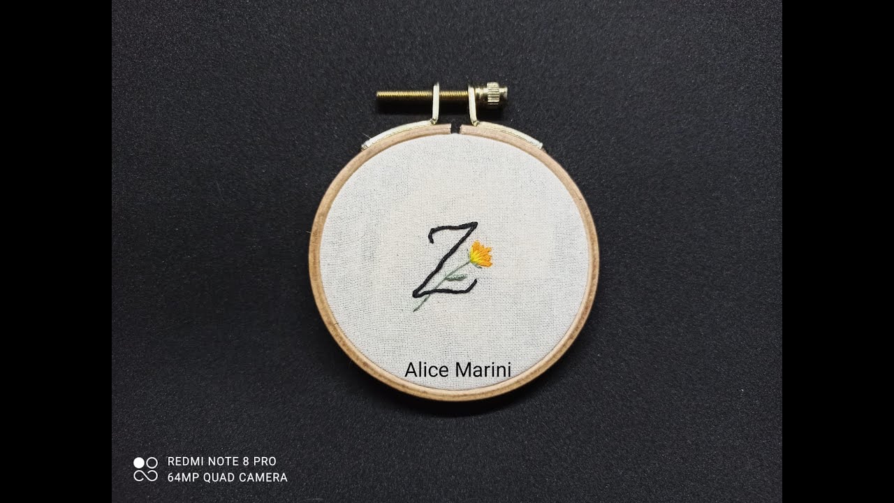 ハンドメイド☆オーダーページ【177】 Hand Embroidery: Letter Z - YouTube
