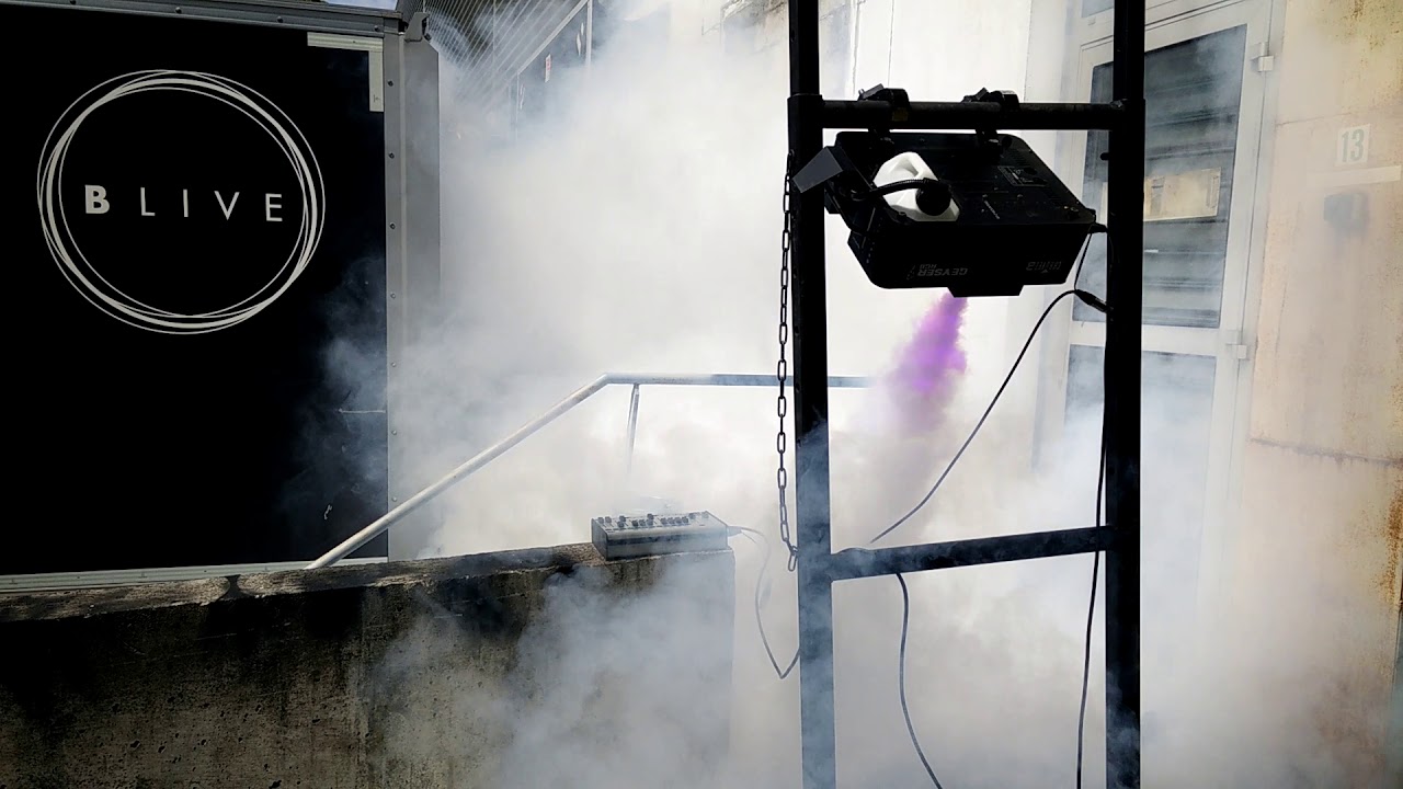 Chauvet Geyser + Pro Smoke High Density - YouTube