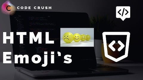 Html Emoji | Html Emoji Tutorial | Emoji