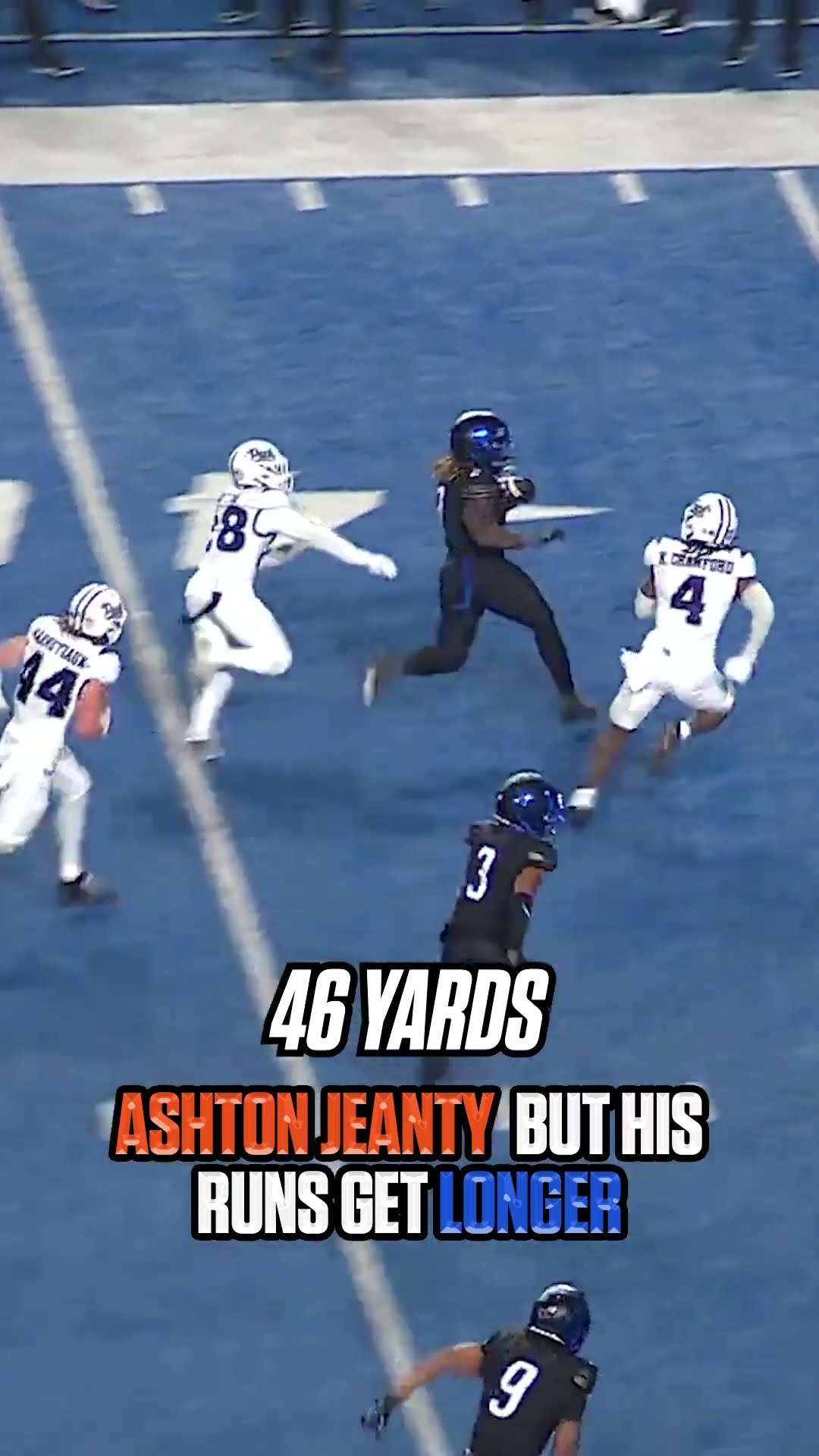Ashton Jeanty highlights but his runs get longer ?‍♂️ #boisestate #football #cfb #cfp