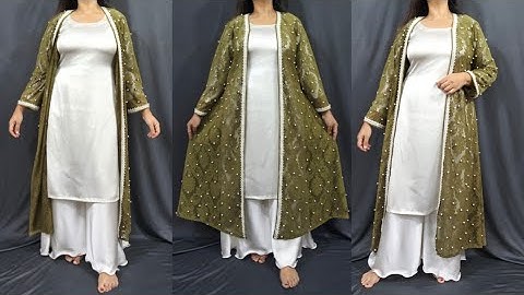 Designer Shrug/ Jacket Cutting And Stitching/ Party Wear A Line Shrug DIY/Beads Punching Machine DIY