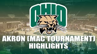 Ohio Women's Basketball 2017-2018: Akron (MAC Tournament) Highlights