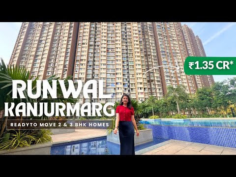 RunwaI Forests Kanjurmarg 1, 2 & 3 BHK Tour | Ready to Move Flats | Review, Brochure & Price
