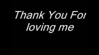 Bon Jovi - Thank You For Loving Me (Lyrics)