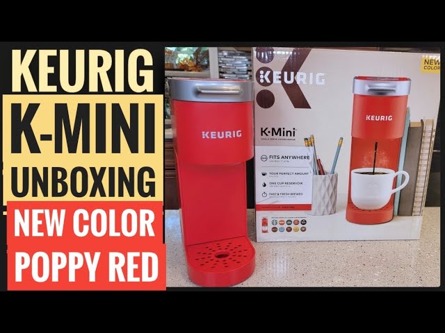  Keurig K-Mini Single Serve K-Cup Pod Coffee Maker, Poppy Red:  Home & Kitchen