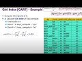 7. Decision Tree Induction using CART or Gini Index with Solved Example Numerical