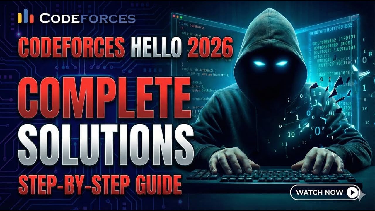 Codeforces Hello 2026 – Full Solutions | You Asked, We Delivered - YouTube