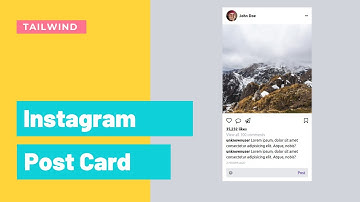 Instagram Post Card In Tailwind CSS | Social Media Card