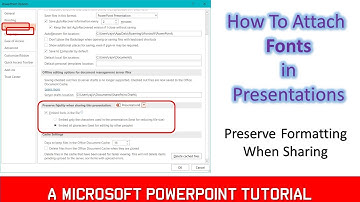 How to Embed Font in Presentations PowerPoint Tutorial - Lesson 28