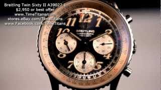 Breitling Navitimer Twin Sixty Ii A39022.1 Blue Dial