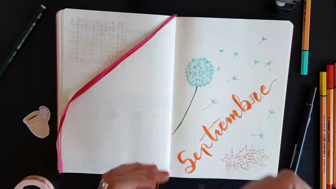 Portada de Septiembre y primera semana en el Bullet Journal - thptnganamst.edu.vn