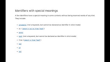 Ключевые слова в JavaScript