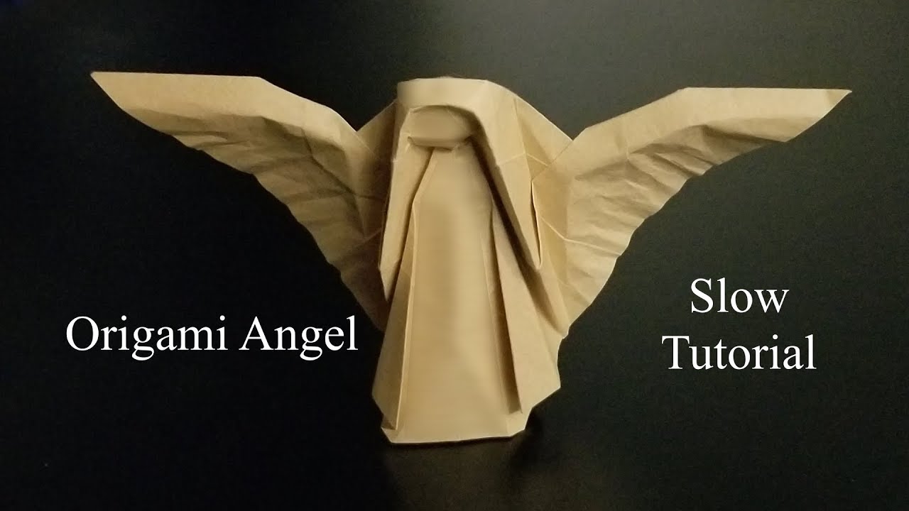 Origami Angel Slow Tutorial How to make an Origami Angel YouTube