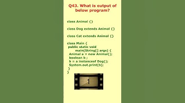 interview question 43. what is the output of below program? #interviewquestions  #javaprogramming
