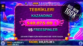 SWEET BONANZA SLOT 100X MAX BIG WIN #bigwin #slotbigwin