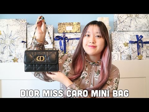 Miss Caro Mini Bag Light Pink Macrocannage Lambskin