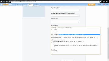 How to Password Protect Page in Weebly -No Pro!