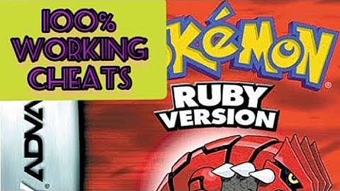Pokemon Ruby And Sapphire Cheats 100% Working  Master Ball, Rare Candy And Many More