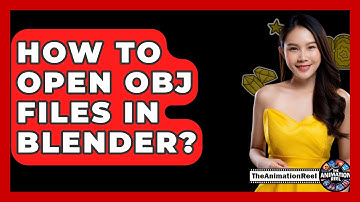 How To Open OBJ Files In Blender? - The Animation Reel
