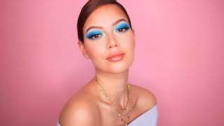 beautiful blue makeup look ?