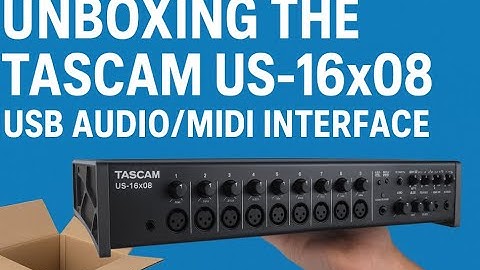 🎧 Unboxing the Tascam US-16x08 USB Audio/MIDI Interface – Studio Power with Papa Drums Stuff 🥁