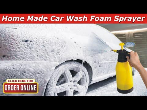 Home Made FOAM SPRAYER, Make Foam Pump for Car Wash, Bike & Animals at  Home in 2 Min