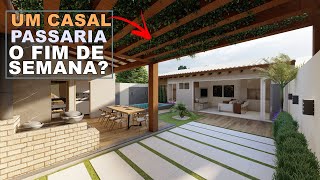 Uma casa no estilo de edícula | Ótimo layout pra Casal.