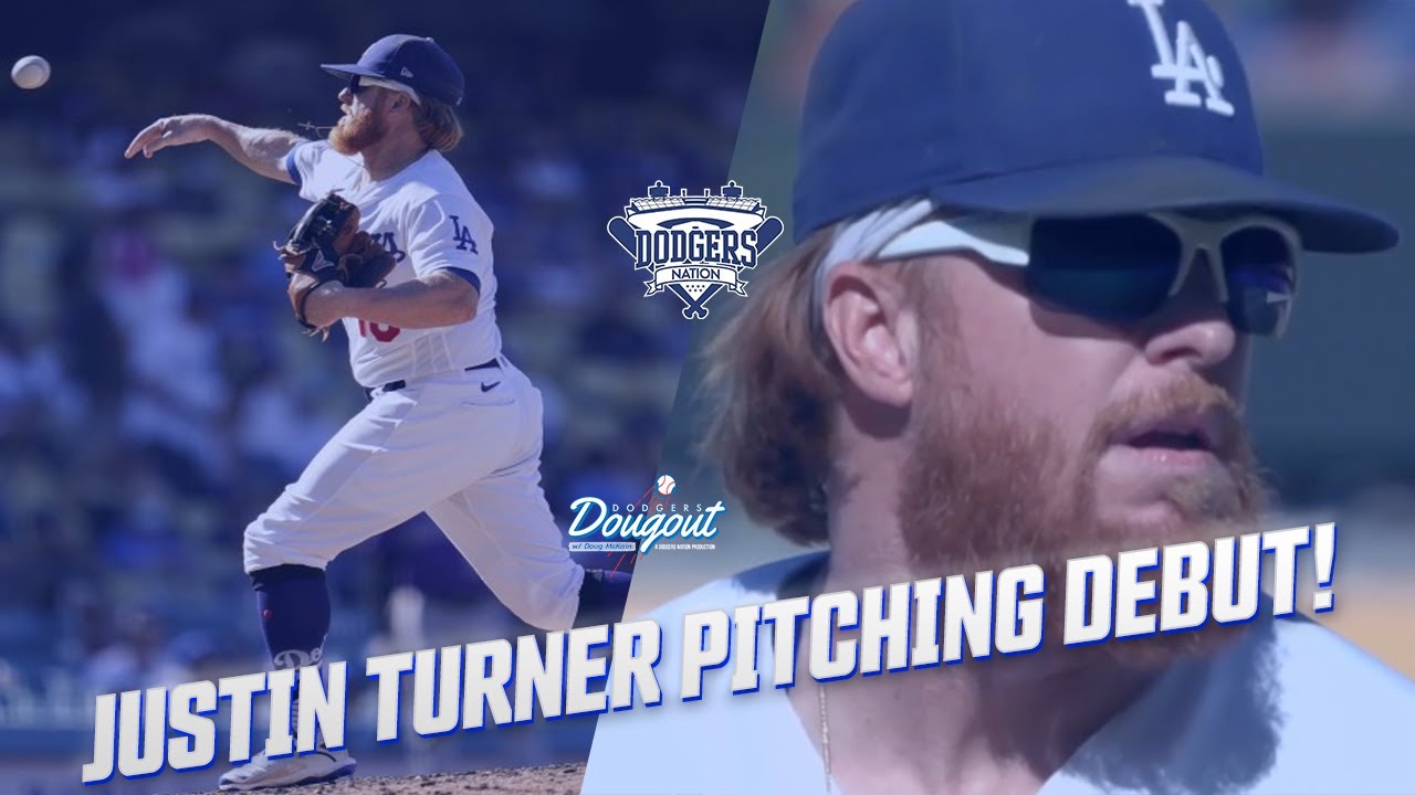 Justin Turner Awesome Pitching Debut! Breakdown & Highlights! 