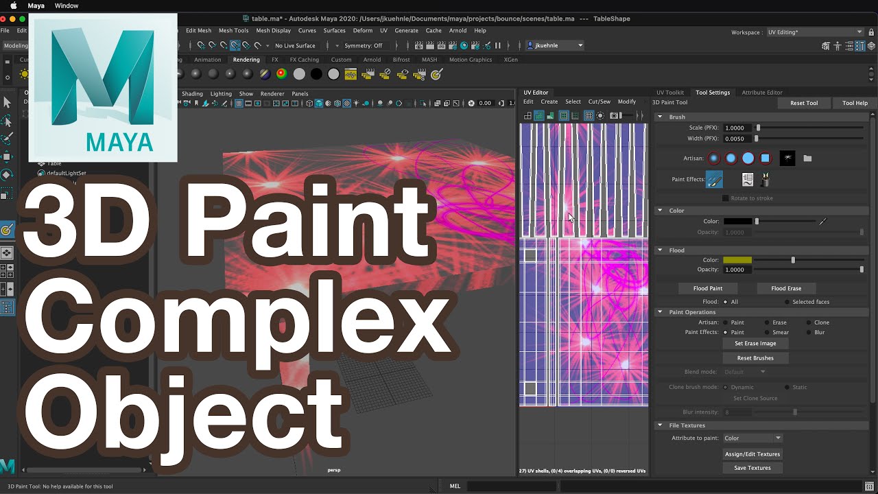 New How to Paint 3D Models in Maya Tutorial