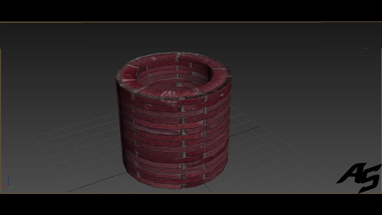 3Ds Max Tutorial - Making of Well by Boolean.