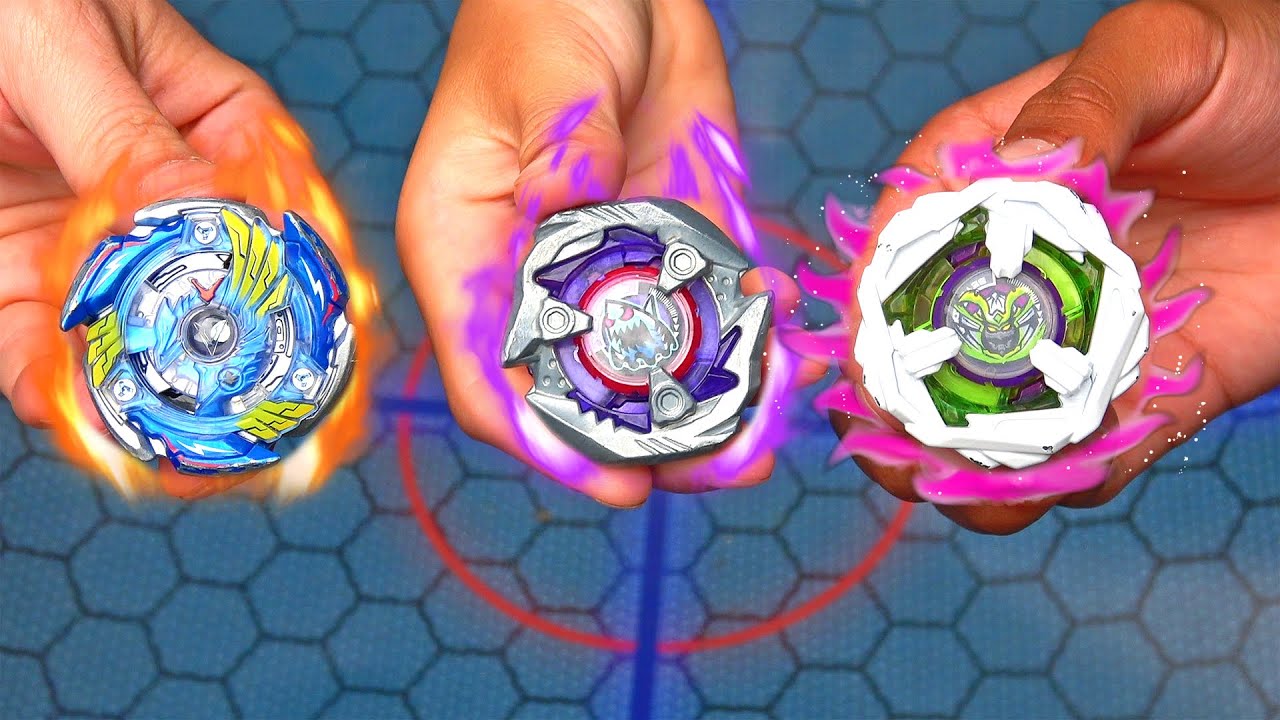 VICTORY VALKYRIE vs SAMURAI STEEL vs SHARK EDGE Beyblade X - YouTube