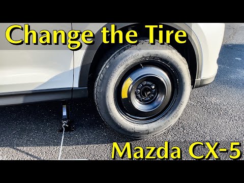 Mazda CX-5 | How to Change a Flat Tire and Install the Spare Tire