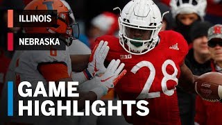 Highlights: Illinois Fighting Illini vs. Nebraska Cornhuskers Big Ten Football