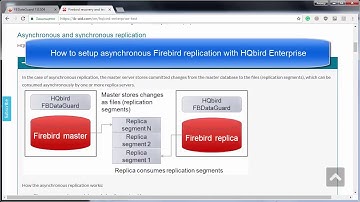 How to setup asynchronous Firebird replication with HQbird Enterprise