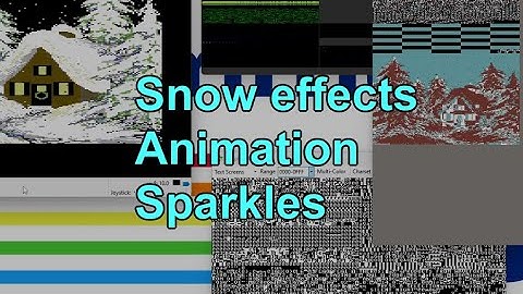 C64 Demos peek - Snow effects