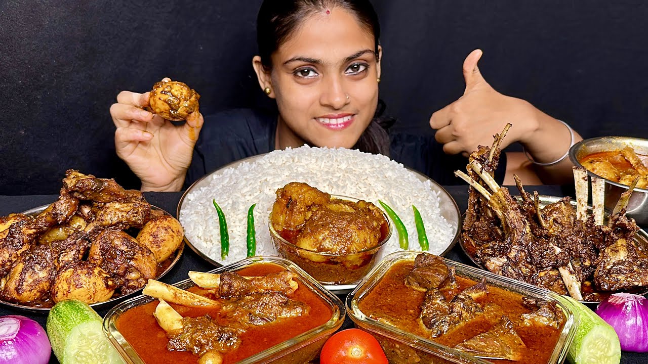 Mutton Fat Curry Mutton Liver Curry Mutton Rib Kala Bhuna Mutton Curry Egg Chicken Kala BhunaEating