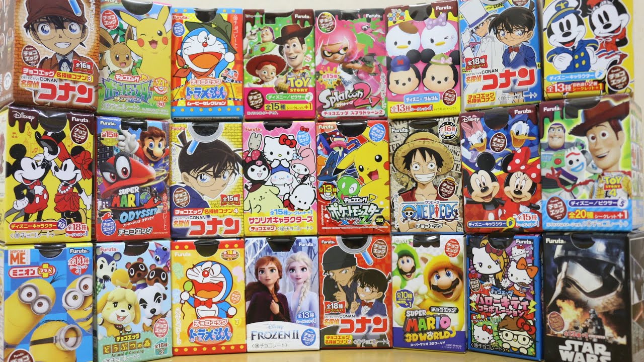 フルタチョコエッグコレクション 19  名探偵コナン シークレット ポケモン ドラえもん ディズニーピクサー スーパーマリオ 映画 ASMR