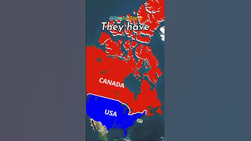 Why is the US - CANADA border not like any other border? #shorts #geography #canada #usa #maps