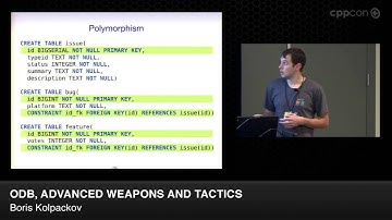 ODB, Advanced Weapons and Tactics - Boris Kolpackov [ CppCon 2014 ]