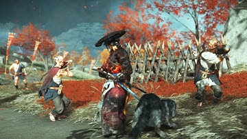 Ghost of Yotei - Shinobi Combat & Wolf Fight - Lethal Gameplay 4K