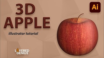 3D apple design in Illustrator | Adobe illustrator
