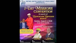 BUC Stony Hill | One Day Missions Convention Morning Service | Aug 01, 2026 | Evg. Latoya Simba