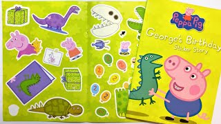 George Pigs Birthday Sticker Book For Kids小豬喬治生日快樂貼紙書
